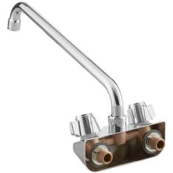 Regency Plumbing & Hardware Regency Wall Mount Faucet With 14" Swing Spout And 4" Centers -Faucet Equipment Shop 2172206