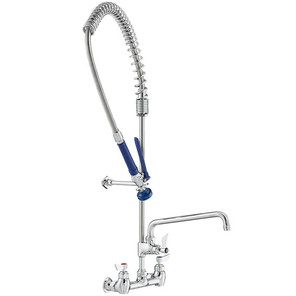 Waterloo 1.15 GPM Wall-Mounted Pre-Rinse Faucet With 8" Centers And 12" Add-On Faucet - Image 2