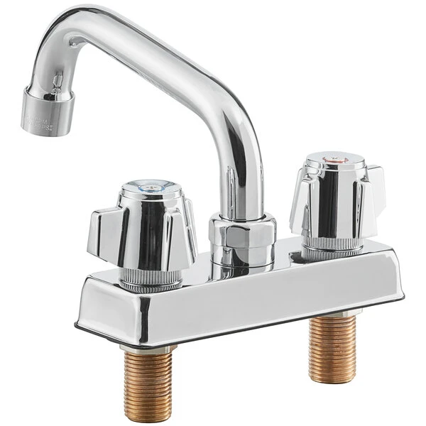 Regency Plumbing & Hardware Regency Deck Mount Faucet With 6" Swing Spout And 4" Centers - Image 3