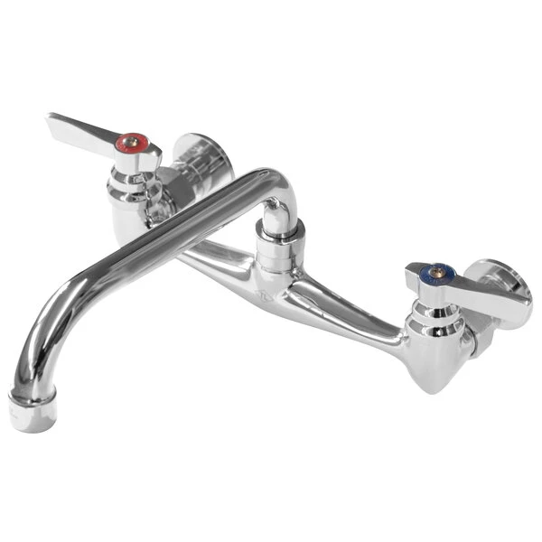 Advance Tabco K-1118 8" Heavy-Duty Wall Mount Swing Faucet With 8" Centers