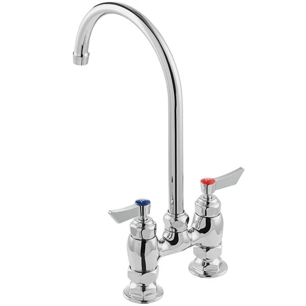 Waterloo Deck Mount Faucet With 8" Gooseneck Spout And 4" Centers - Image 3