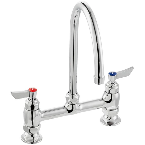 Waterloo Deck Mount Faucet With 8" Gooseneck Spout And 8" Centers - Image 2