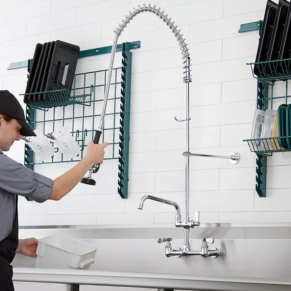Regency Plumbing & Hardware Regency 1.15 GPM Wall Mount Pre-Rinse Faucet With 8" Add-On Faucet And 8" Centers 3 Regency Plumbing & Hardware Regency 1.15 GPM Wall Mount Pre-Rinse Faucet With 8" Add-On Faucet And 8" Centers