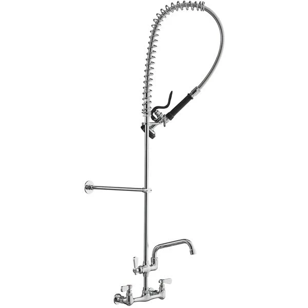 Regency Plumbing & Hardware Regency 1.15 GPM Wall Mount Pre-Rinse Faucet With 8" Add-On Faucet And 8" Centers 4 Regency Plumbing & Hardware Regency 1.15 GPM Wall Mount Pre-Rinse Faucet With 8" Add-On Faucet And 8" Centers - Image 2