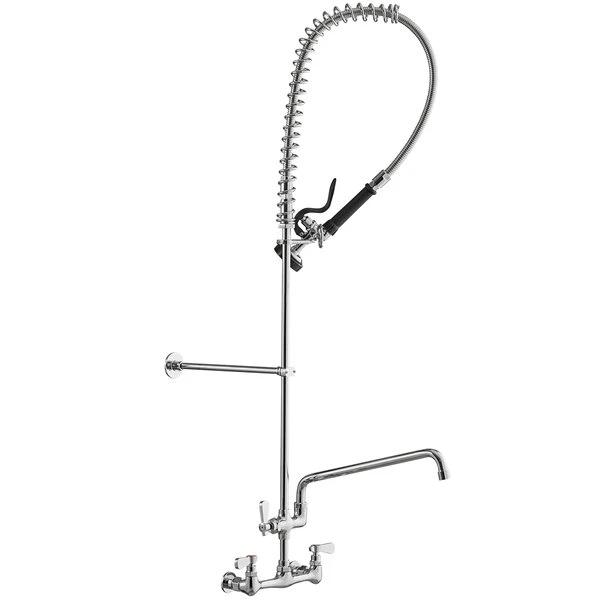 Regency Plumbing & Hardware Regency 1.15 GPM Wall Mount Pre-Rinse Faucet With 16" Add-On Faucet And 8" Centers - Image 2