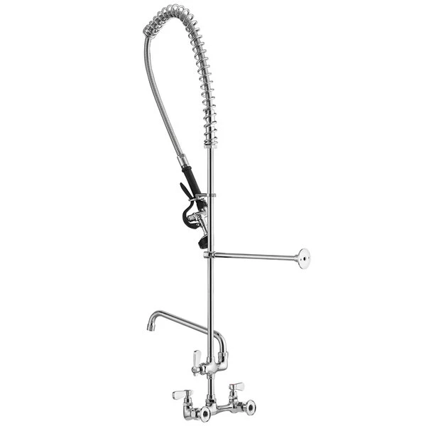 Regency Plumbing & Hardware Regency 1.15 GPM Wall Mount Pre-Rinse Faucet With 12" Add-On Faucet And 8" Centers - Image 3