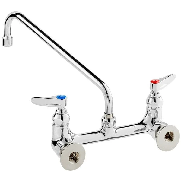 T&S Brass And Bronze Works T&S B-0231 Wall Mounted Pantry Faucet With 8" Adjustable Centers, 12" Swing Nozzle, And Eterna Cartridges - Image 3