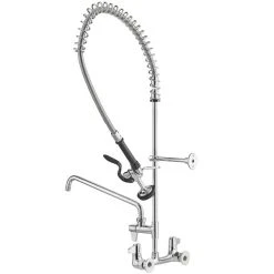 T&S Brass And Bronze Works Equip By T&S 5PR-8W14 Wall Mounted 35 3/4" High Pre-Rinse Faucet With 8" Adjustable Centers, 44" Hose, 14" Add-On Faucet, And 6" Wall Bracket 9 T&S Brass And Bronze Works Equip By T&S 5PR-8W14 Wall Mounted 35 3/4" High Pre-Rinse Faucet With 8" Adjustable Centers, 44" Hose, 14" Add-On Faucet, And 6" Wall Bracket -Faucet Equipment Shop 2214771