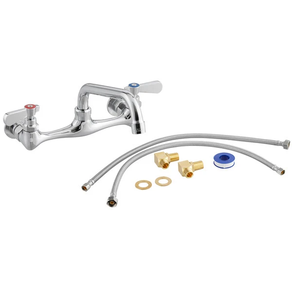 Regency Plumbing & Hardware Regency Wall Mount Faucet With 8" Swing Spout, 8" Centers, And Install Kit - Image 2