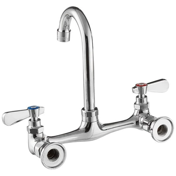 Regency Plumbing & Hardware Regency Wall Mount Faucet With 3 1/2" Swivel Gooseneck Spout, 8" Centers, And Install Kit - Image 3