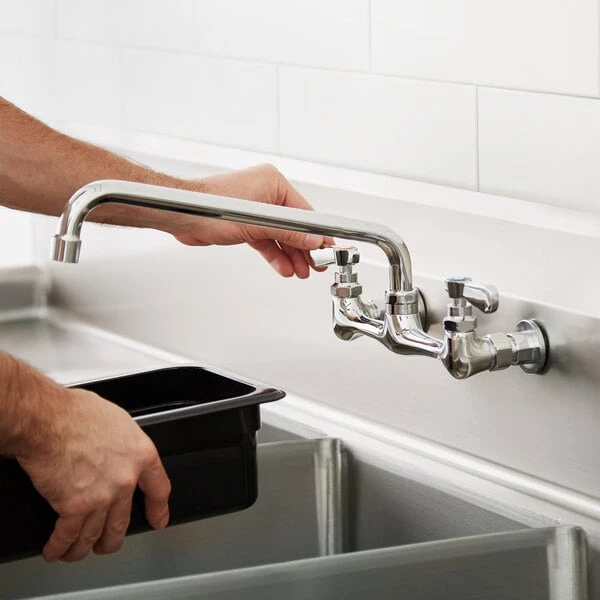 Regency Plumbing & Hardware Regency Wall Mount Faucet With 12" Swing Spout, 8" Centers, And Install Kit - Image 5