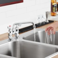 Waterloo Deck-Mounted Faucet With 4" Centers And 8" Swing Spout