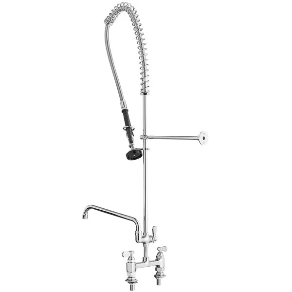 Regency Plumbing & Hardware Regency 1.15 GPM Deck Mount Pre-Rinse Faucet With 12" Add-On Faucet And 8" Centers - Image 3