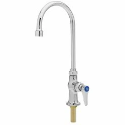 T&S Brass And Bronze Works T&S B-0305-VF22 Single Temperature Deck Mount Faucet With Single Supply, 5 1/2" Gooseneck Spout, And Eterna Cartridges