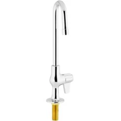 T&S Brass And Bronze Works Equip By T&S 5F-1SLX03 Deck Mounted Faucet With 2 13/16" Gooseneck Spout, Single Inlet, Laminar Flow Device, And Lever Handle