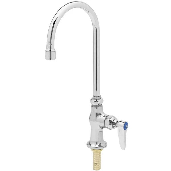 T&S Brass And Bronze Works T&S B-0305-01 Deck Mount Pantry Faucet With Single Supply And 5 9/16" Gooseneck Spout