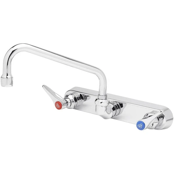 T&S Brass And Bronze Works T&S B-1127 Wall Mounted Workboard Faucet With 8" Centers - 10" Swing Nozzle