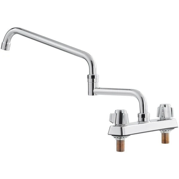 Regency Plumbing & Hardware Regency Deck Mount Faucet With 18" Double-Jointed Spout And 8" Centers - Image 3