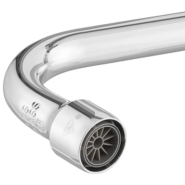 T&S Brass And Bronze Works T&S B-0133-ADF12-B EasyInstall Wall Mounted 37 9/16" High Pre-Rinse Faucet With Adjustable 8" Centers, 1.15 GPM Spray Valve, 44" Hose, 12" Add-On Faucet, And 6" Wall Bracket - Image 5