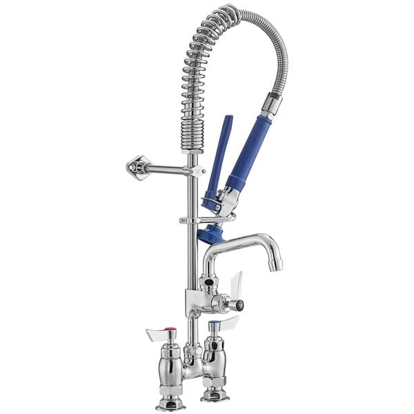 Waterloo 1.15 GPM Low Profile Deck-Mounted Pre-Rinse Faucet With 4" Centers And 6" Add-On Faucet - Image 2