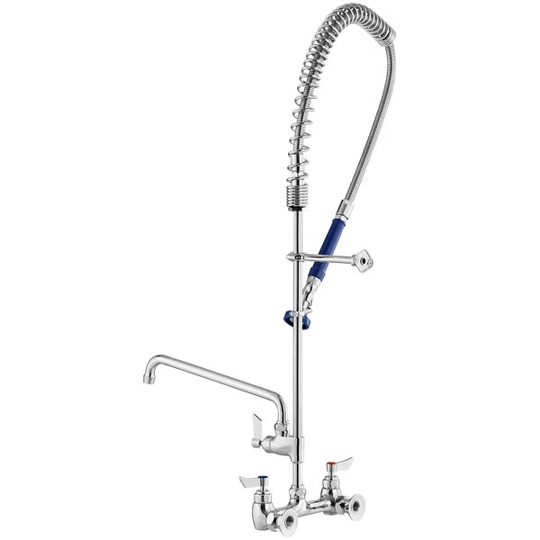 Waterloo 1.15 GPM Wall-Mounted Pre-Rinse Faucet With 8" Centers And 14" Add-On Faucet - Image 3