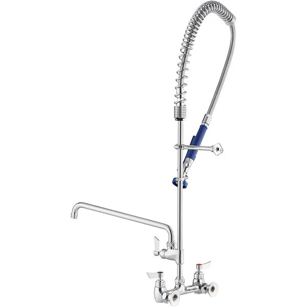 Waterloo 1.15 GPM Wall-Mounted Pre-Rinse Faucet With 8" Centers And 16" Add-On Faucet - Image 3