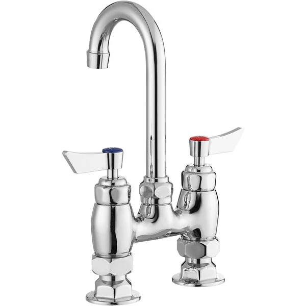 Waterloo Deck Mount Faucet With 3 1/2" Gooseneck Spout And 4" Centers - Image 3