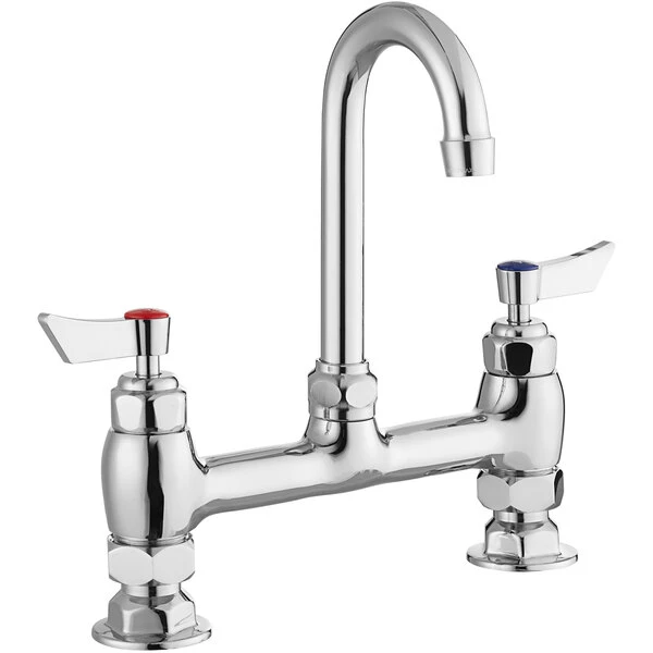 Waterloo Deck Mount Faucet With 3 1/2" Gooseneck Spout And 8" Centers - Image 2