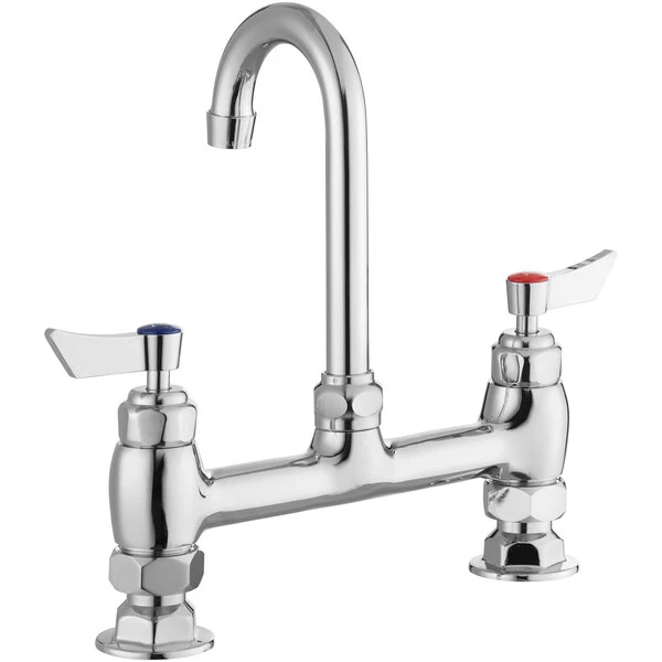 Waterloo Deck Mount Faucet With 3 1/2" Gooseneck Spout And 8" Centers - Image 3