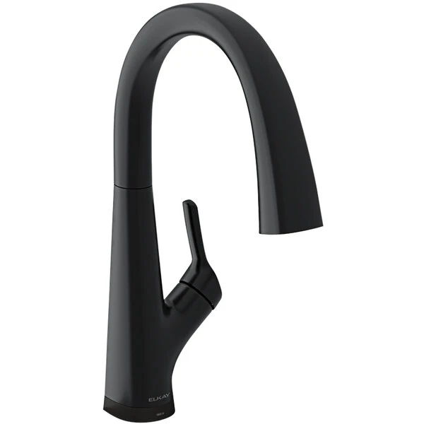 Elkay LKAV7051FMB Avado 2-in-1 Deck Mount Matte Black Kitchen Faucet With Three-Function Lever Handle And Filter