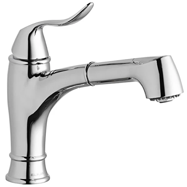 Elkay LKEC1042CR Explore Deck Mount Chrome Bar Faucet With Pull-Out Spray Head And Lever Handle 3 Elkay LKEC1042CR Explore Deck Mount Chrome Bar Faucet With Pull-Out Spray Head And Lever Handle