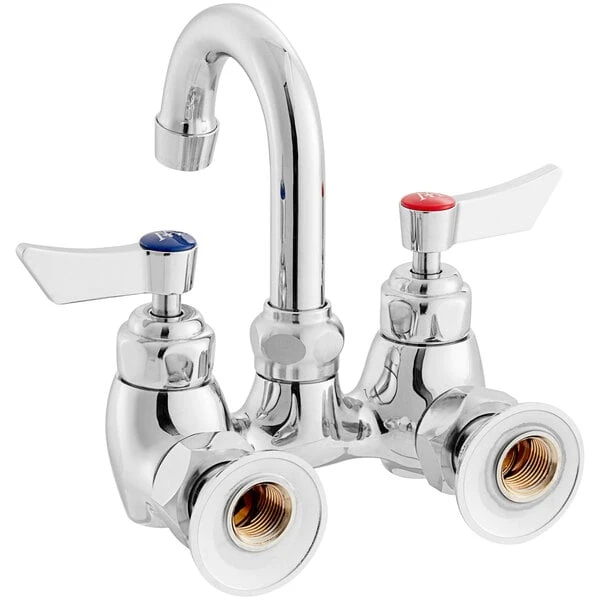 Waterloo Wall Mount Faucet With 3" Gooseneck Spout And 4" Centers - Image 3