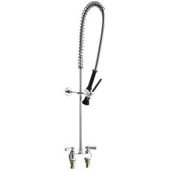 Chicago Faucet Company Chicago Faucets 526-919SLXKCABCP Deck-Mounted Pre-Rinse Faucet With 4" Fixed Centers