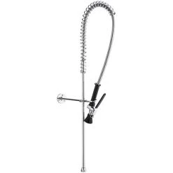 Chicago Faucet Company Chicago Faucets 919-SLABCP Deck-Mounted Single-Hole Pre-Rinse Faucet With Pipe Strap