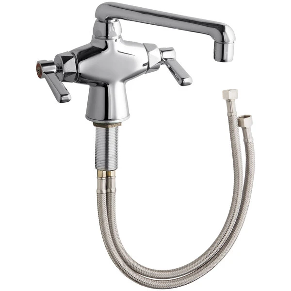 Chicago Faucet Company Chicago Faucets 51-E35ABCP Deck-Mounted Faucet With 6" S-Type Swing Spout