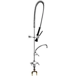 Chicago Faucet Company Chicago Faucets 919-613XKCAB Deck-Mounted Pre-Rinse Faucet With 9 1/2" L-Type Swing Spout