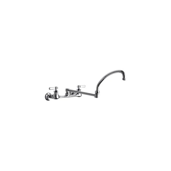 Chicago Faucet Company Chicago Faucets 540-LDDJ21ABCP Wall-Mounted Faucet With Adjustable Centers, 21 1/4" Double-Jointed Swing Spout, And Quixtop Outlet 3 Chicago Faucet Company Chicago Faucets 540-LDDJ21ABCP Wall-Mounted Faucet With Adjustable Centers, 21 1/4" Double-Jointed Swing Spout, And Quixtop Outlet