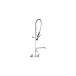 Chicago Faucet Company Chicago Faucets 510-GVB613L12XKCAB Wall-Mounted Pre-Rinse Faucet With 8" Adjustable Centers And 12" L-Type Swing Spout