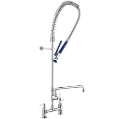 Waterloo 1.15 GPM Deck-Mounted Pre-Rinse Faucet With 8" Centers And 16" Add-On Faucet