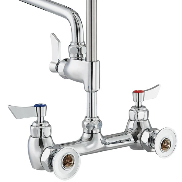Waterloo 1.15 GPM Wall-Mounted Pre-Rinse Faucet With 8" Centers And 10" Add-On Faucet - Image 2