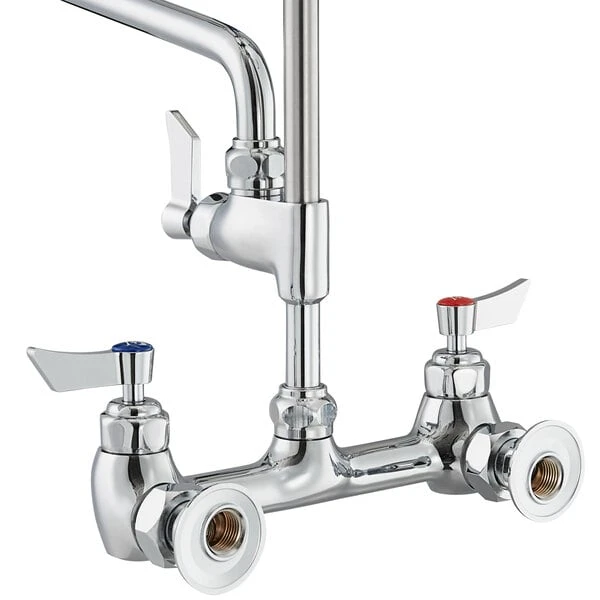 Waterloo 1.15 GPM Wall-Mounted Pre-Rinse Faucet With 8" Centers And 6" Add-On Faucet - Image 2