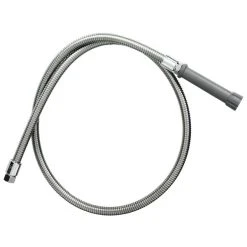 T&S Brass And Bronze Works T&S B-0044-H 44" Stainless Steel Flex Hose With Gray Handle