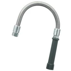 T&S Brass And Bronze Works T&S B-0020-HS 20" Stainless Steel Flex Hose With Spray Head And Polyurethane Liner