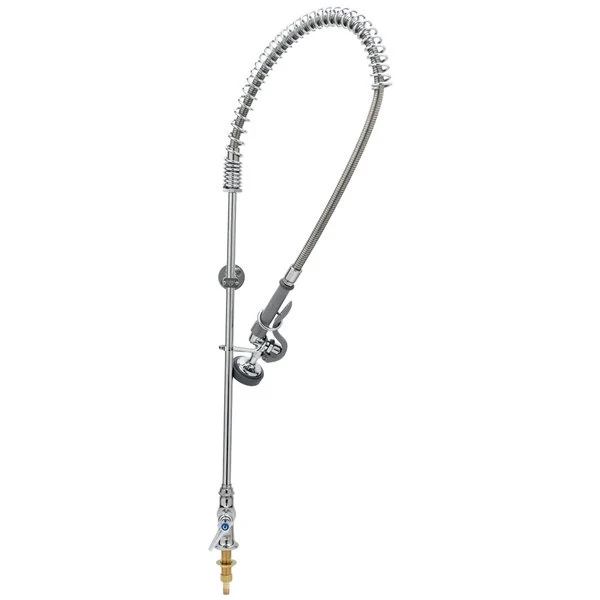T&S Brass And Bronze Works T&S B-2285-B EasyInstall Deck Mounted 42 1/2" High Pre-Rinse Faucet With Single Inlet, 44" Hose, And 6" Wall Bracket 3 T&S Brass And Bronze Works T&S B-2285-B EasyInstall Deck Mounted 42 1/2" High Pre-Rinse Faucet With Single Inlet, 44" Hose, And 6" Wall Bracket