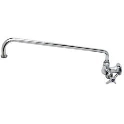T&S Brass And Bronze Works T&S B-0210-060X Single Wall Mount Faucet With 8" Swing Nozzle And 4 Arm Handle