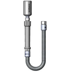 T&S Brass And Bronze Works T&S B-0020-HC 20" Stainless Steel Flex Hose With Fan Jet Spray Head And Polyurethane Liner