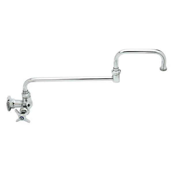 T&S Brass And Bronze Works T&S B-0260-CR-177F Wall Mount Single Temperature Faucet With Single Supply, 18" Double Joint Nozzle, And Cerama Cartridges 3 T&S Brass And Bronze Works T&S B-0260-CR-177F Wall Mount Single Temperature Faucet With Single Supply, 18" Double Joint Nozzle, And Cerama Cartridges