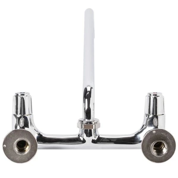 T&S Brass And Bronze Works Equip By T&S 5F-8WLX18 Wall Mounted Faucet With 18 1/8" Swing Spout, 5.2 GPM Laminar Flow Device, 8" Adjustable Centers, And Lever Handles - Image 2