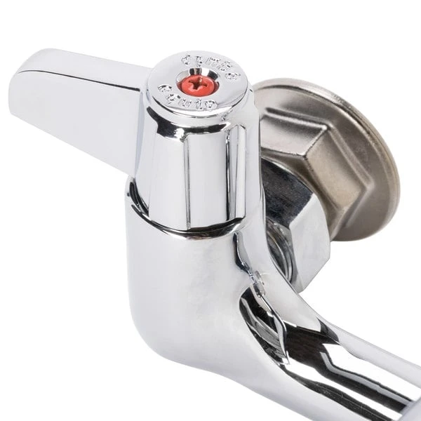 T&S Brass And Bronze Works Equip By T&S 5F-8WLX18 Wall Mounted Faucet With 18 1/8" Swing Spout, 5.2 GPM Laminar Flow Device, 8" Adjustable Centers, And Lever Handles - Image 5