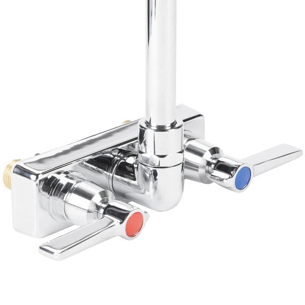 Advance Tabco K-59 Wall Mount Faucet With Blade Handles, 4" Centers, And 3 1/2" Gooseneck Spout - Image 3